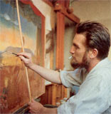 ... In den 1960er Jahren in seinem Atelier