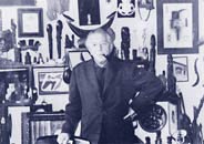Breton 1961 in seinem Atelier, Foto: A. Schwarz